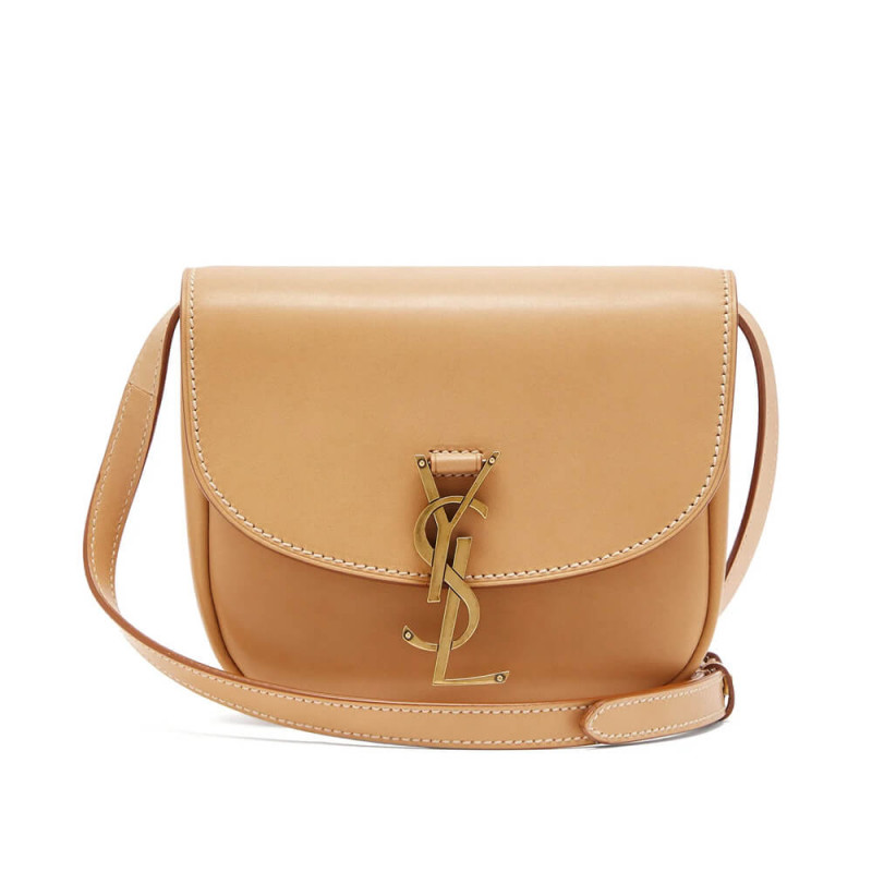 Saint Laurent Kaia YSL-Plaque Small Leather Satchel 619740