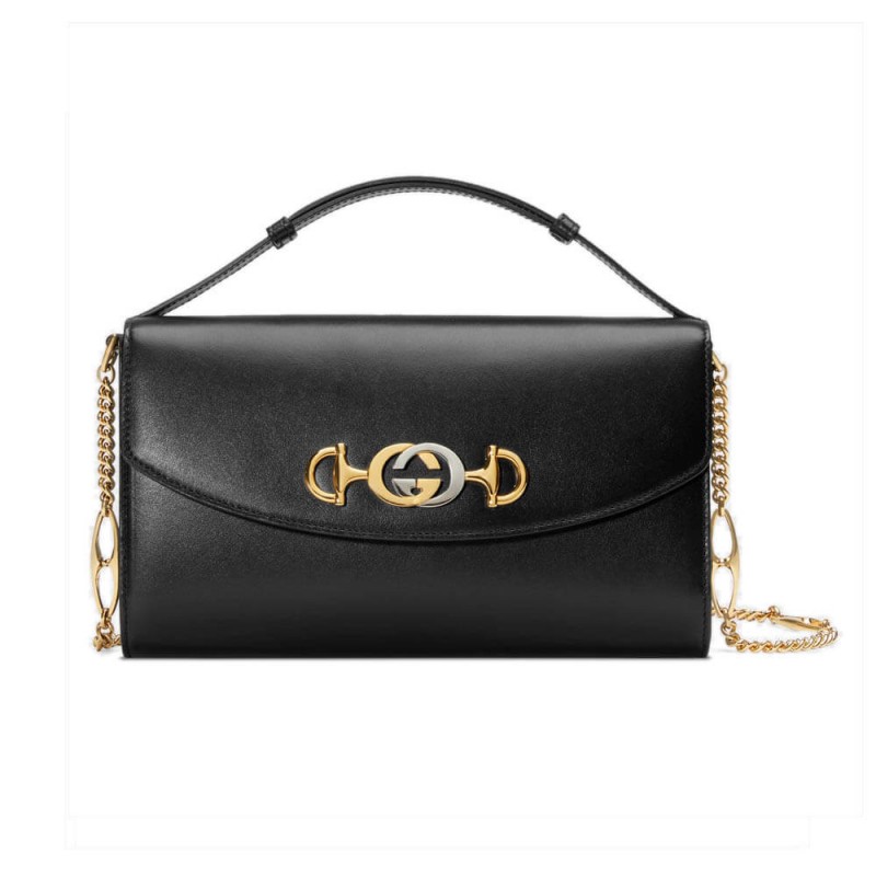 Gucci Zumi Smooth Leather Small Shoulder Bag 572375