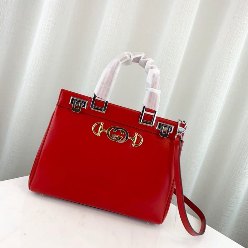Gucci Zumi Smooth Leather Small Top Handle Bag 569712