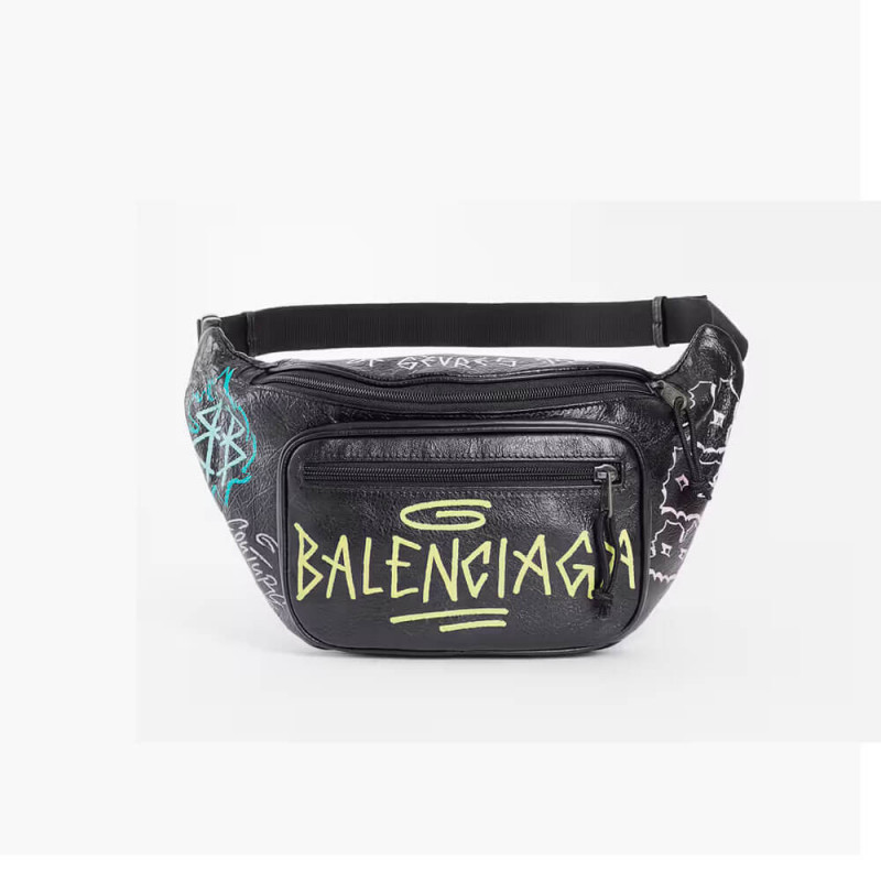 Balenciaga Graffiti Explorer Waist Bag 180402