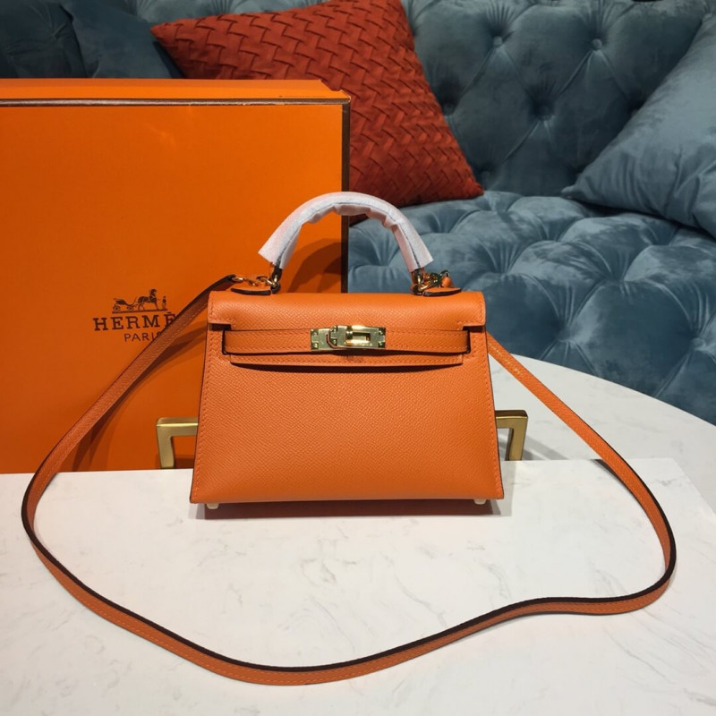 Hermes Kelly Bag 19cm in Epsom Leather
