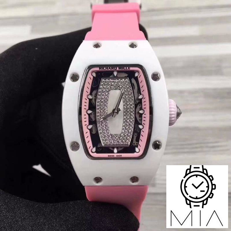 Richard Mille RM07 Ladies Pink Dial with Diamonds