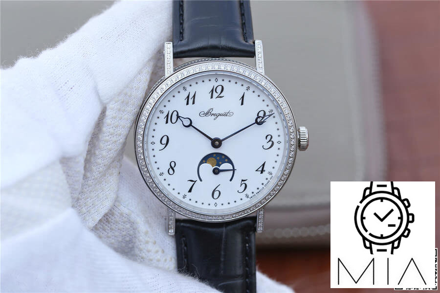 Breguet Classique Moonphase 9088BB/29/964/DD0D TW Factory Diamond-Set Bezel