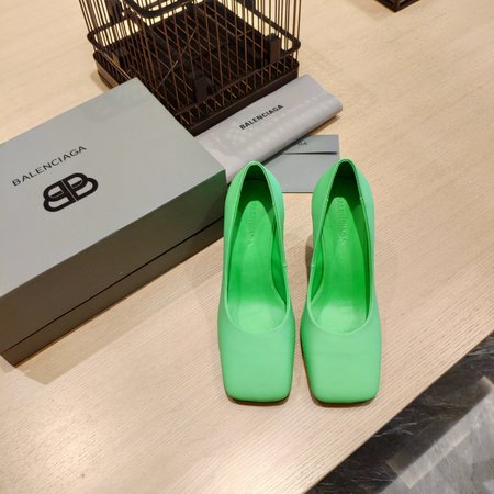 Balenciaga BB cowhide women s shoes with sheepskin lining high heel: 10cm