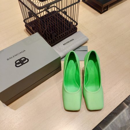 Balenciaga BB cowhide women s shoes with sheepskin lining high heel: 10cm