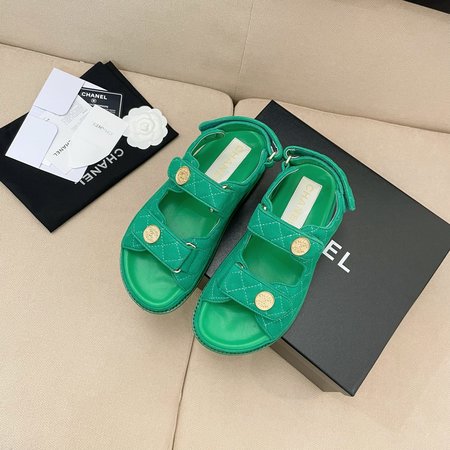 Chanel Velcro Beach Sandals