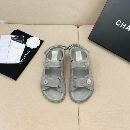 Chanel Velcro Beach Sandals