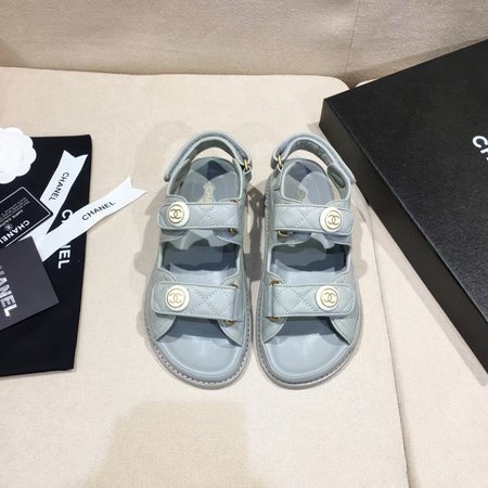 Chanel Velcro Beach Sandals
