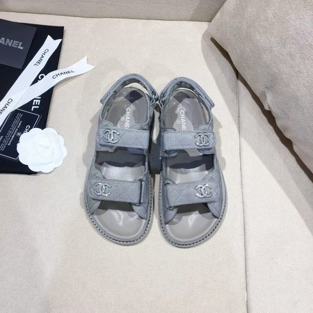 Chanel Velcro Beach Sandals