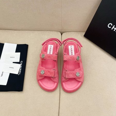 Chanel Velcro Beach Sandals