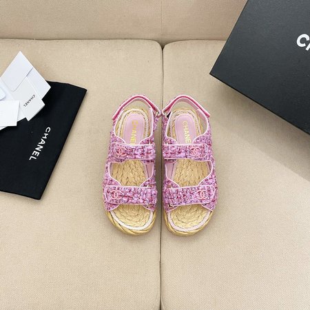 Chanel Velcro Beach Sandals