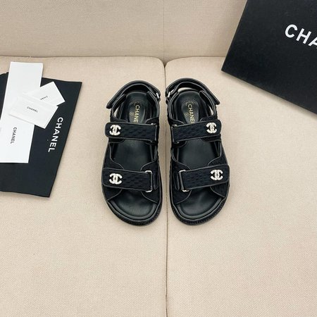 Chanel Velcro Beach Sandals