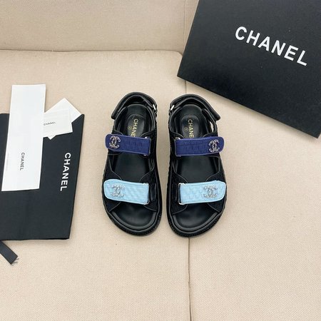 Chanel Velcro Beach Sandals