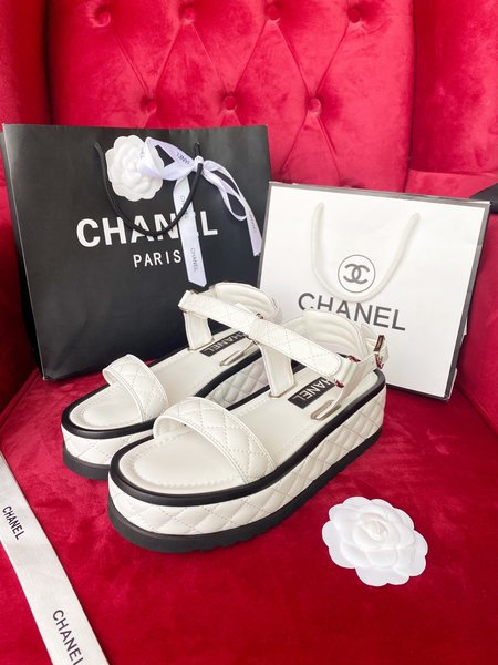 Chanel vintage platform sandals