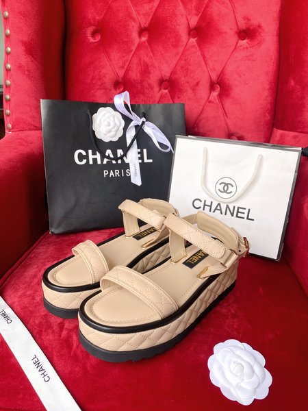 Chanel vintage platform sandals