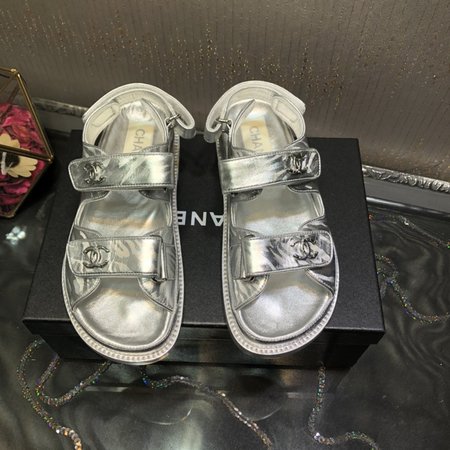 Chanel Platform Beach Sandals