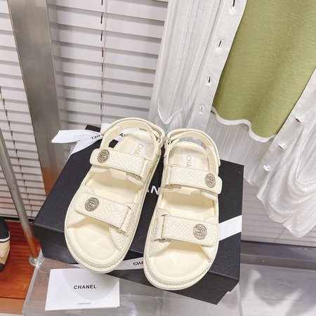 Chanel resort series women s slippers