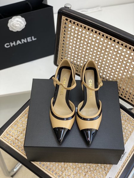 Chanel authentic grade mid heel sandals