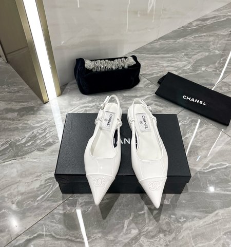 Chanel patent leather sandals