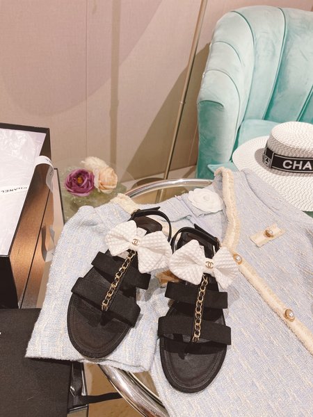 Chanel Bow Thong Sandals