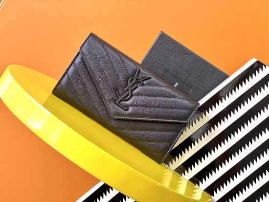 Yves Saint Laurent YSL Envelope Leather Wallet 372264