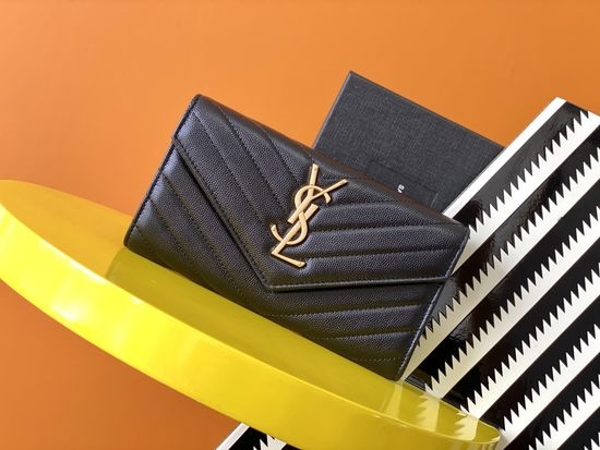 Yves Saint Laurent YSL Envelope Leather Wallet 372264