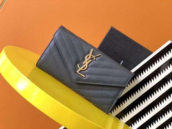 Yves Saint Laurent YSL Envelope Leather Wallet 372264
