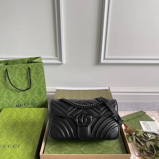 Gucci Large Bag Black Hardware Leather Bag 443497