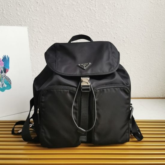 Prada 1BZ070 Nylon Backpack With Removable Pouch