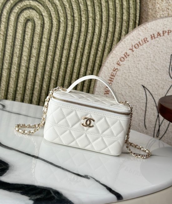 Chanel Crossbody Leather Lipstick Bag 66022