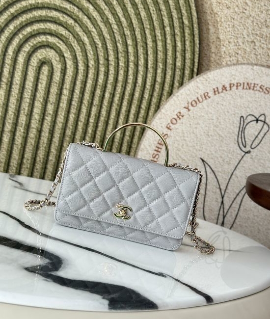 Chanel Enamel Handle Crossbody Bag 66008