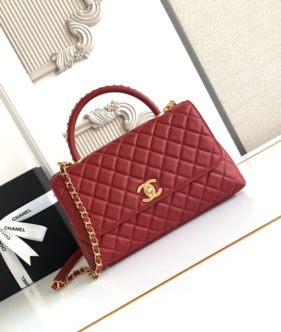 Chanel Coco Handle Flap Handbag 92991