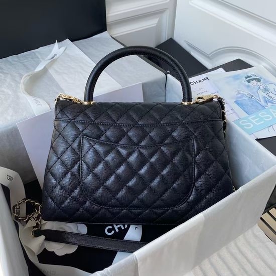 Chanel Coco Handle Lambskin Flap Handbag 92991