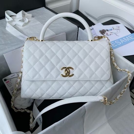 Chanel Coco Handle Lambskin Flap Handbag 92991