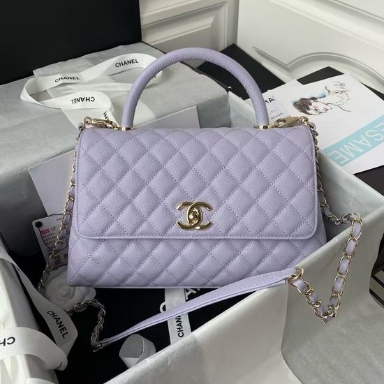 Chanel Coco Handle Lambskin Flap Handbag 92991
