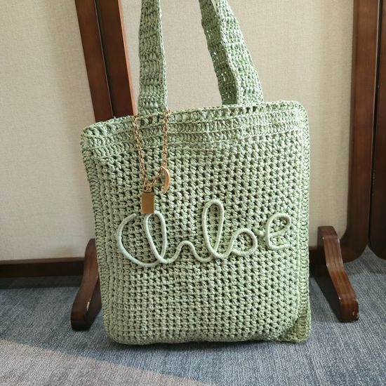 Chloe SUMMER BANANA Woven Shoulder Bag 6085