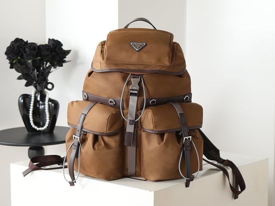Prada Leather Blend Backpack Spacious & Timeless 2VZ117