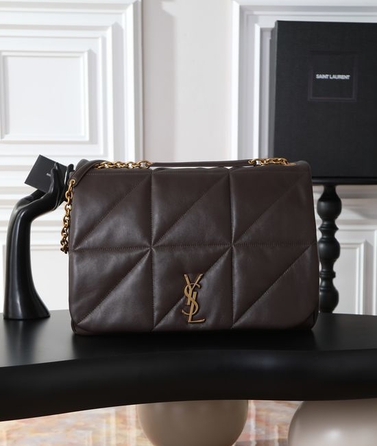 Yves Saint Laurent YSL JAMIE 4.3 Coffee Lambskin Vintage Shoulder Bag 742431