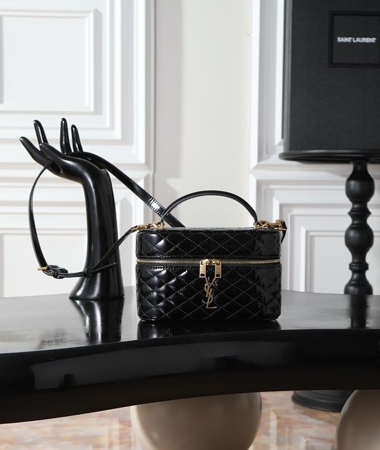 Yves Saint Laurent YSL GABY MINI Box Bag with Double Zipper and Detachable Strap 766731