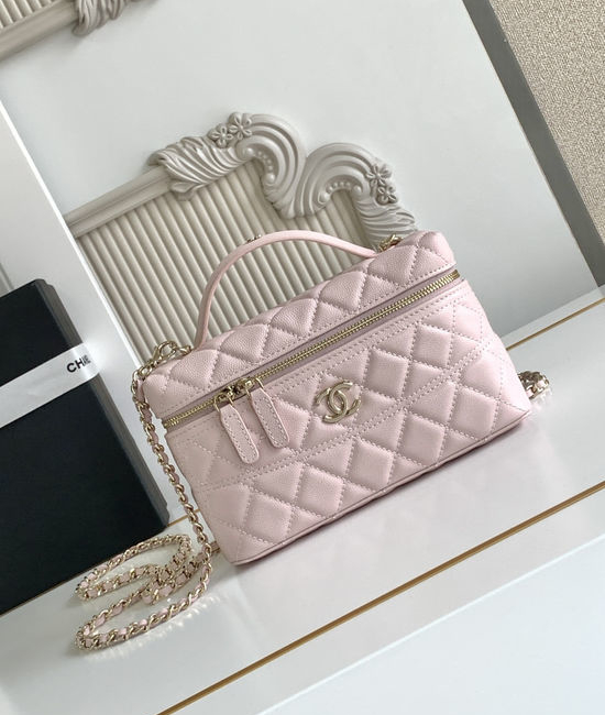 Chanel Vanity Case with Handle Haas Calfskin AP4407