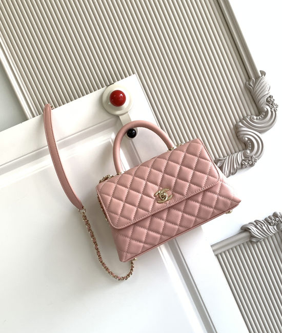 Chanel Coco Handle Grained Calfskin Flap Bag 92990