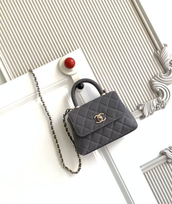 Chanel Cocohandle Grained Calfskin Top Handle Flap Bag AS4244