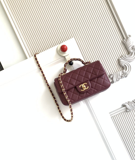 Chanel CF Handle Classic Leather Bag 5701