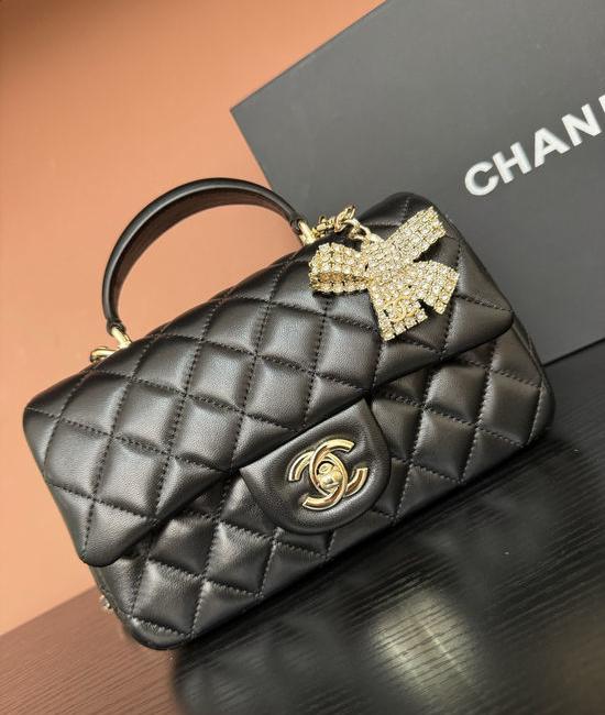 Chanel Classic Flap Mini Diamond Handle Bag AS2431