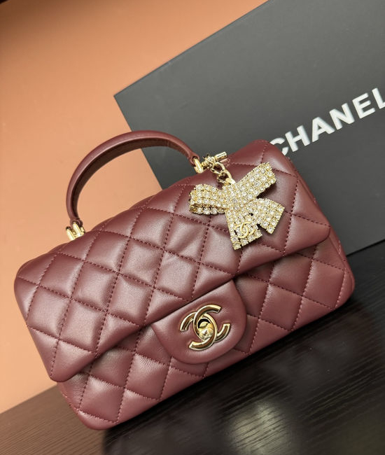 Chanel Classic Flap Mini Diamond Handle Bag AS2431