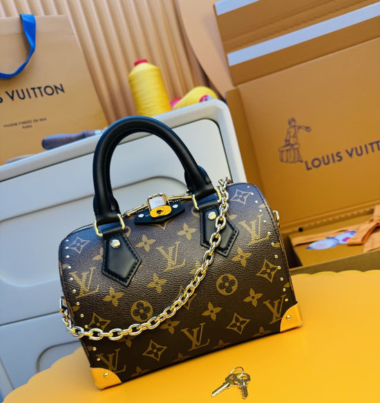 Louis Vuitton LV Speedy Trunk Monogram Handbag M13146