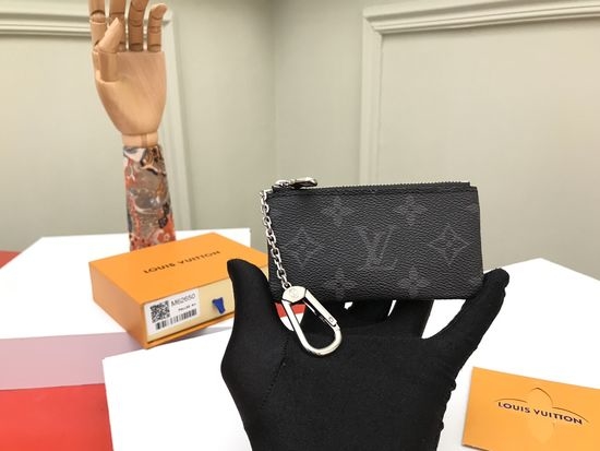 Louis Vuitton LV Wallet Clutch Monogram Eclipse Card Holder M62650