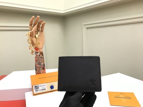 Louis Vuitton LV Slender Monogram Eclipse Canvas Wallet M30539