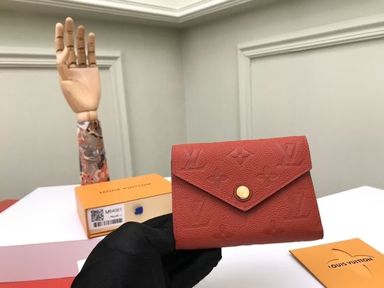 Louis Vuitton LV Victorine Monogram Empreinte Leather Wallet M64061