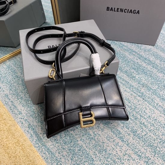 Balenciaga Hourglass Black Calfskin Small Bag 8896